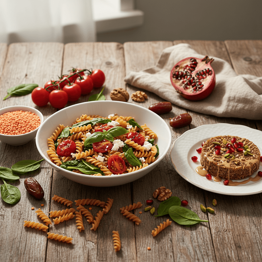 Glutensiz Pratik Menü: Mercimek Fusilli Makarna ve Tatlı Bir Mola