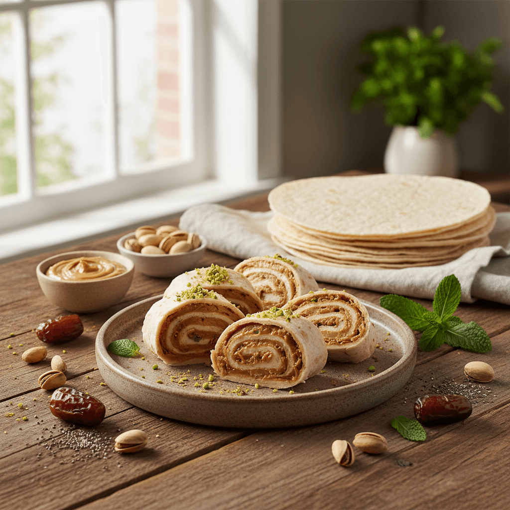 Glutensiz Fıstık Ezmeli Lavaş Rulo: Pratik Atıştırmalık Tarifi