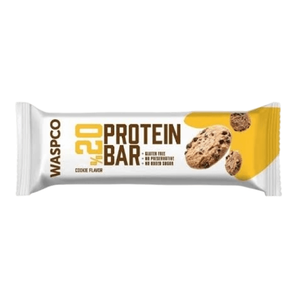 Waspco Glutensiz Kurabiye Aromalı Protein Bar 40 gr
