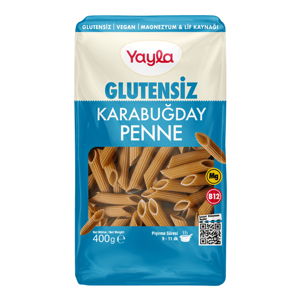 Yayla Glutensiz Karabuğdaylı Penne Makarna 400 gr
